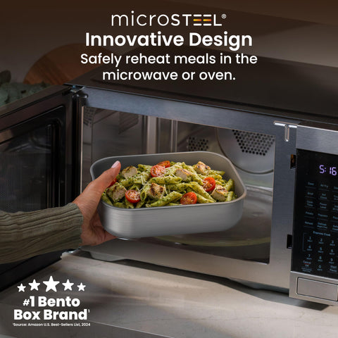 Bentgo interior open with removable divider showing organized meal portioning