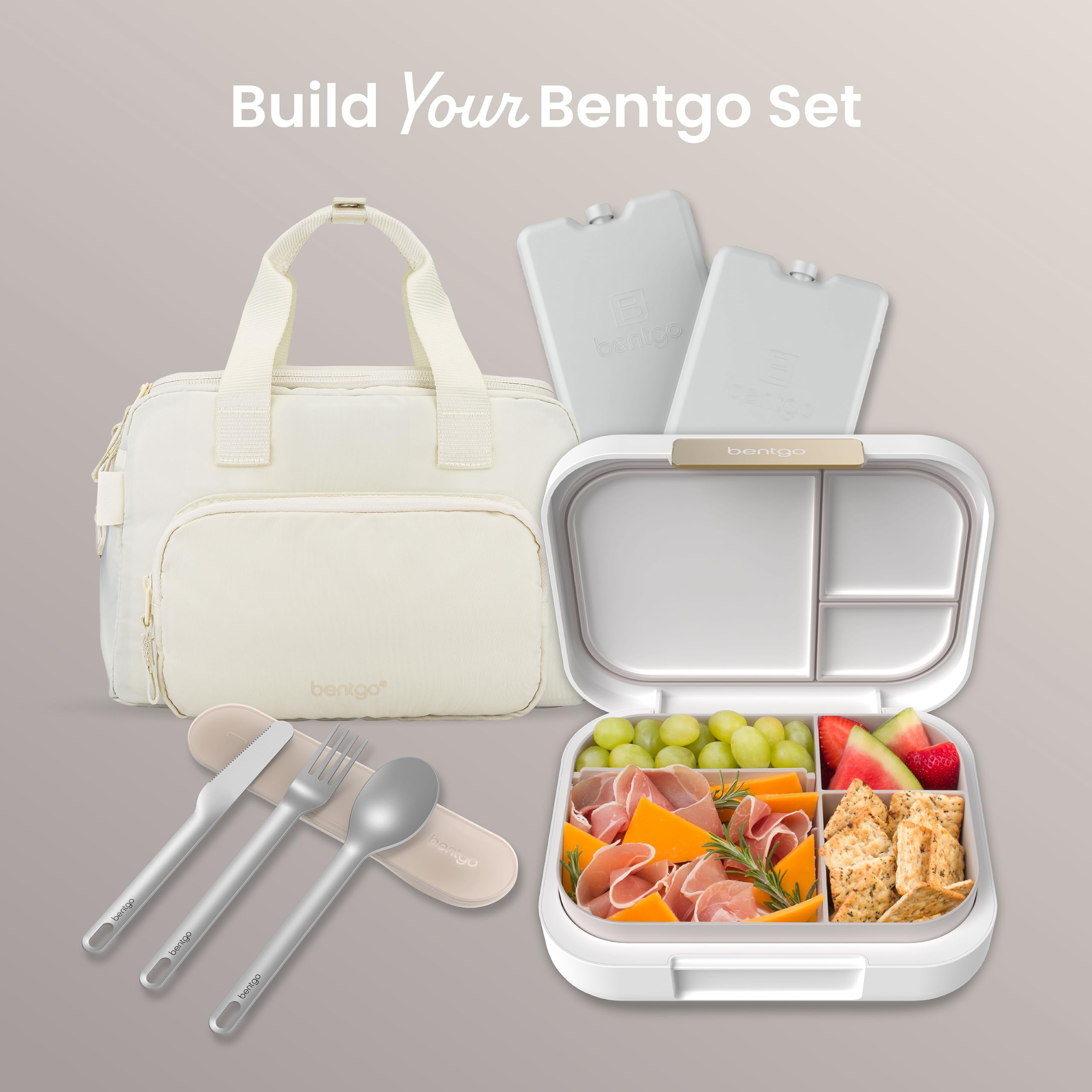 Bentgo beside an apple showing compact size for bag-friendly portability