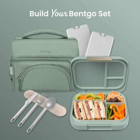 Bentgo tray in microwave showing easy reheating convenience benefit