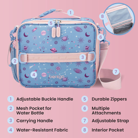 Bentgo next to a lunchbox showing size comparison and capacity for school meals