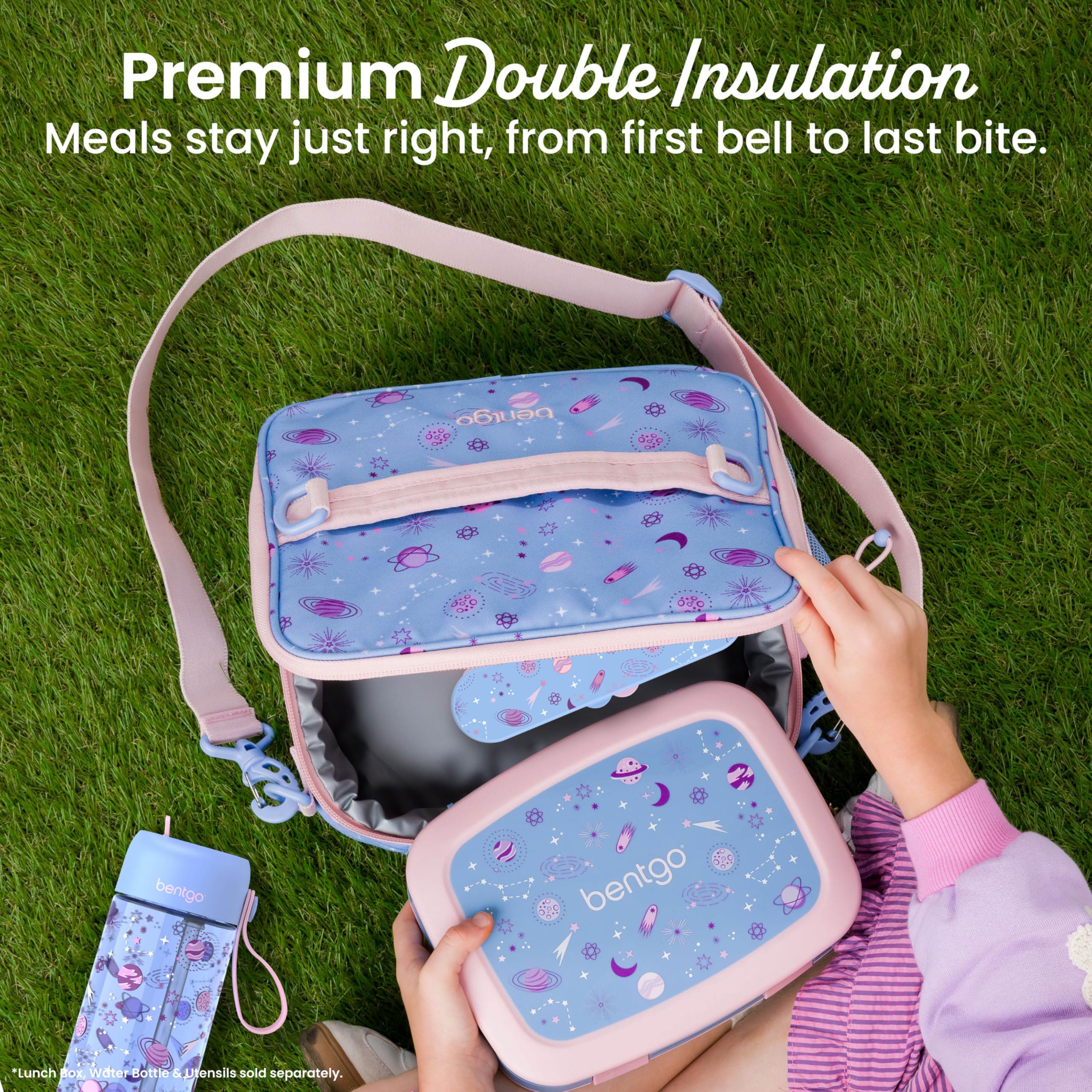 Bentgo side pocket with ice pack illustrating extra cooling support and organization