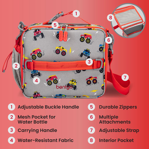 Bentgo next to a lunch box to show size and capacity for planning