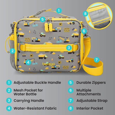 Bentgo next to lunchbox to show compact size and capacity