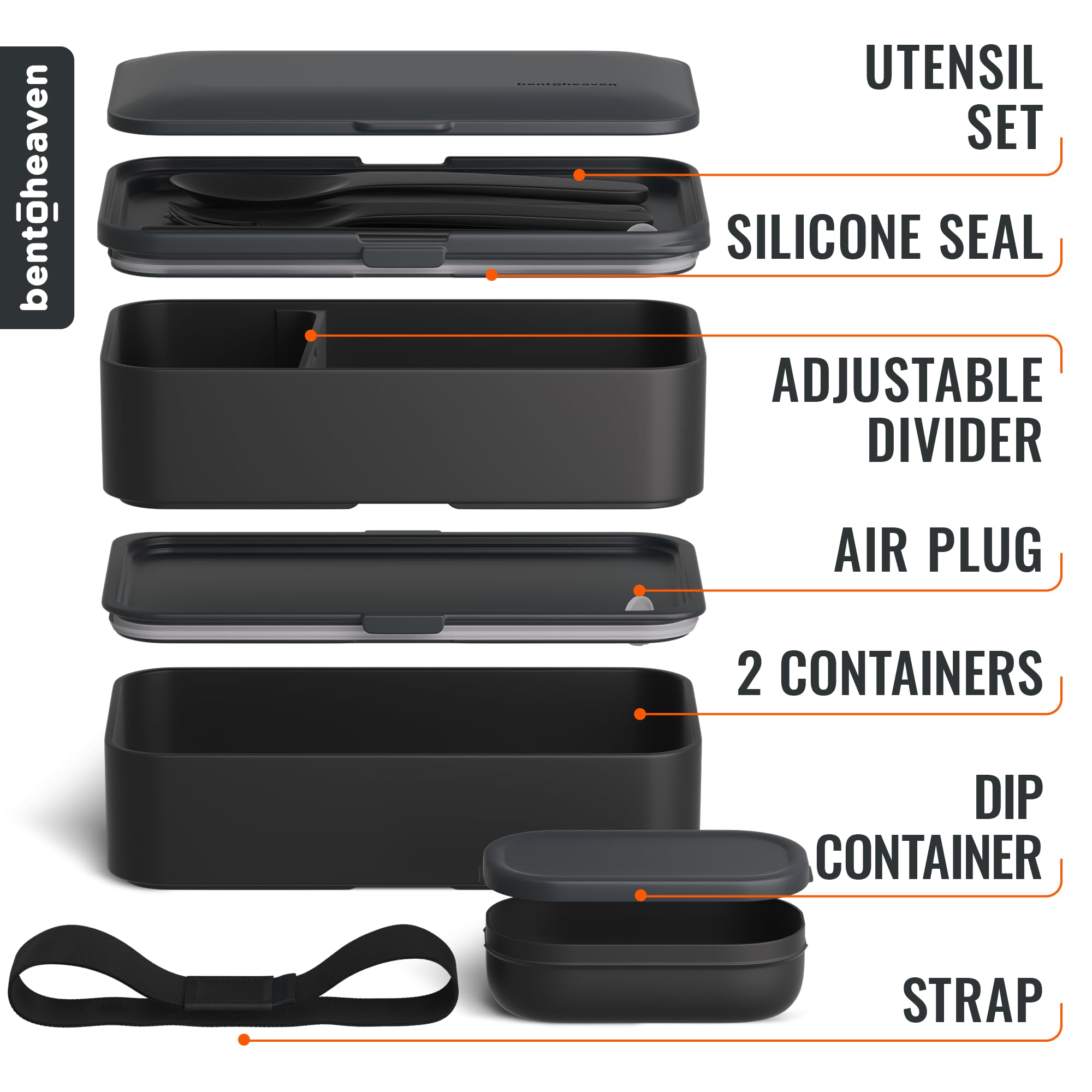 Bentoheaven sealed lid with vent plug demonstrating leak-reducing design
