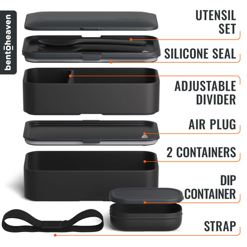 Bentoheaven sealed lid with vent plug demonstrating leak-reducing design