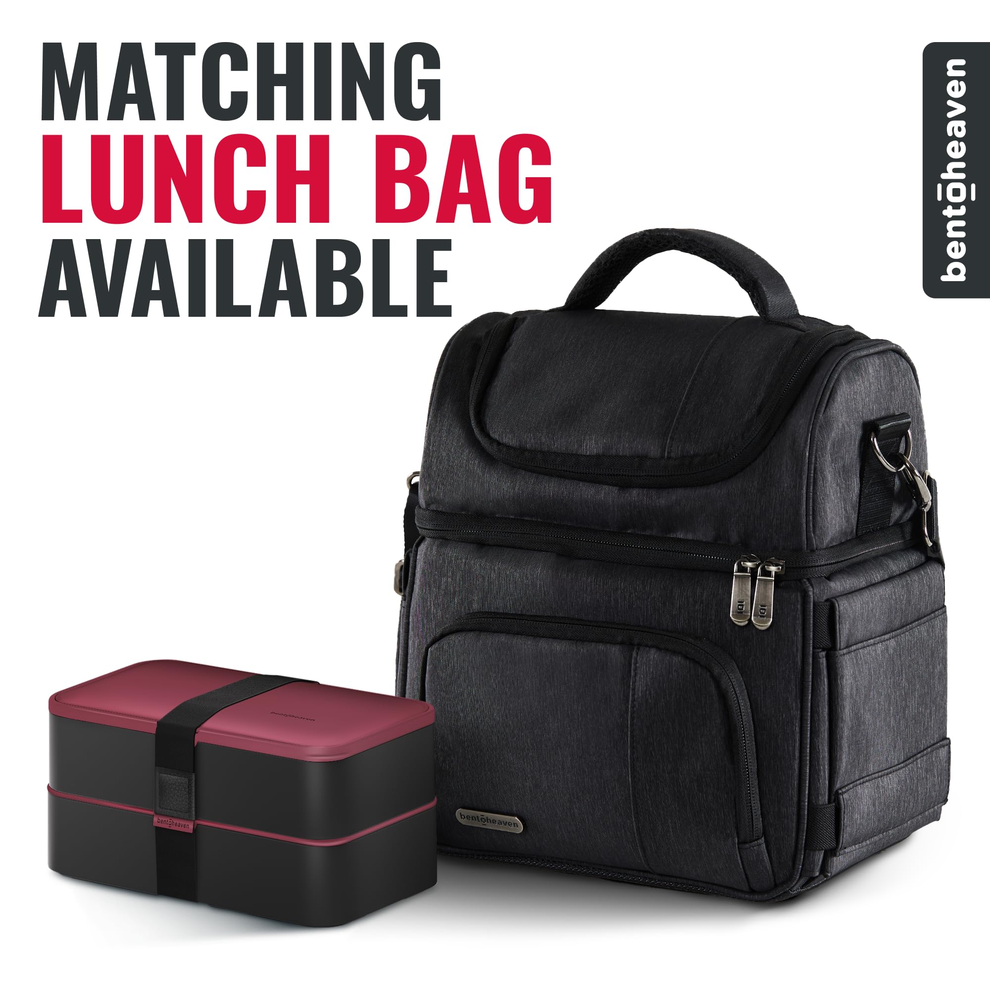 Bentoheaven on a work desk with lunch displayed showing stylish everyday use
