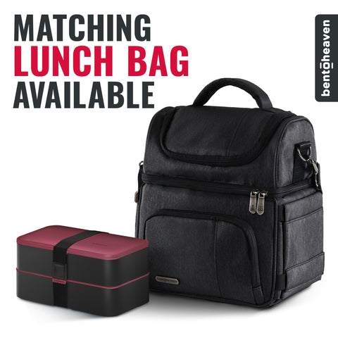 Bentoheaven on a work desk with lunch displayed showing stylish everyday use