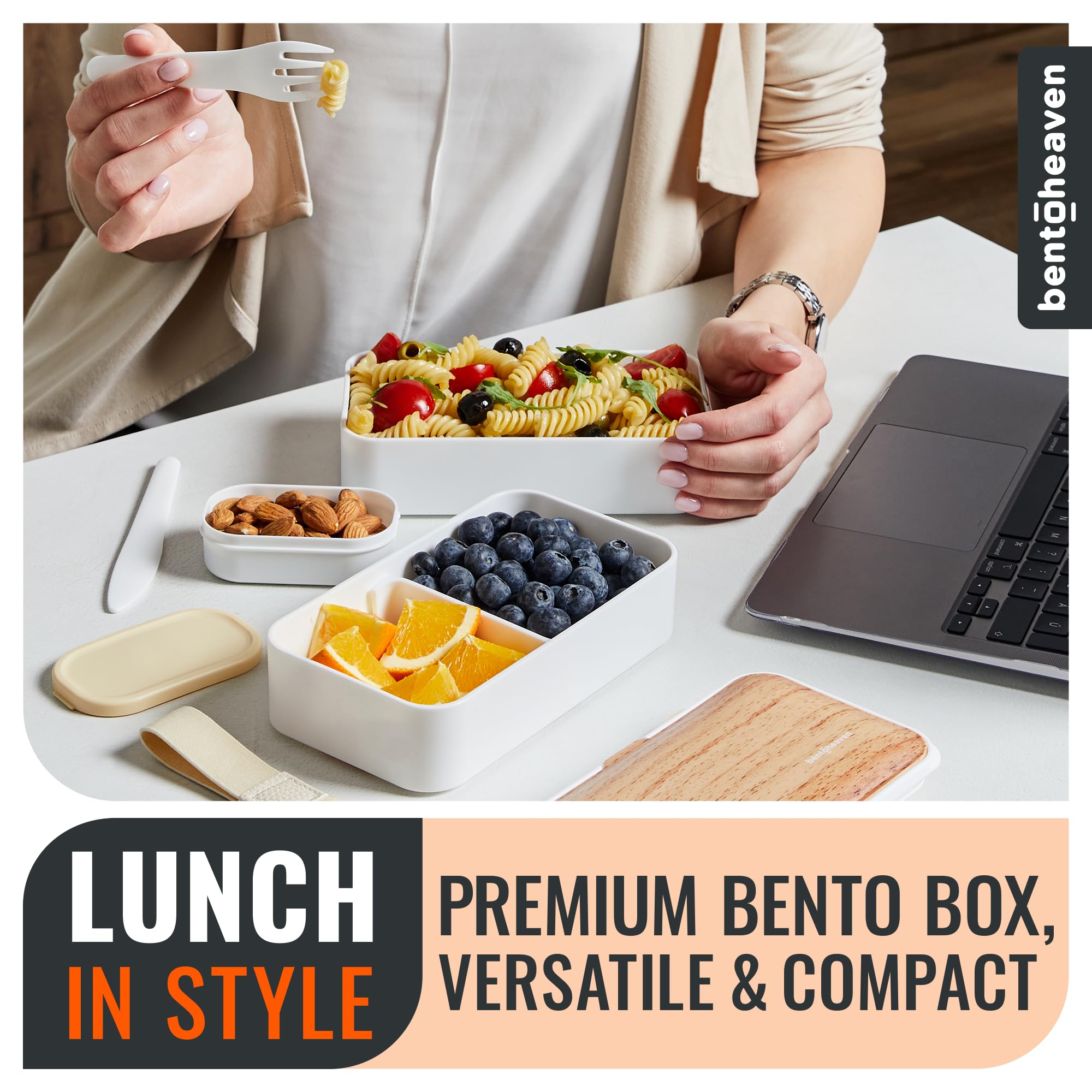 Bentoheaven lid detail with silicone seal and vent plug for leak-resistant transport