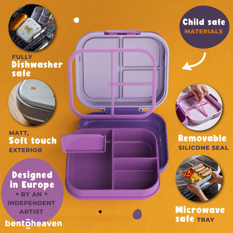 Bentoheaven held in hand to show scale and lightweight child-friendly design