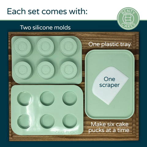 Benty Cakes decorated cake pucks in a kitchen setting inspiring entertaining
