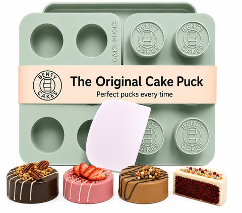 Benty Cakes front packaging showing kit components for easier baking