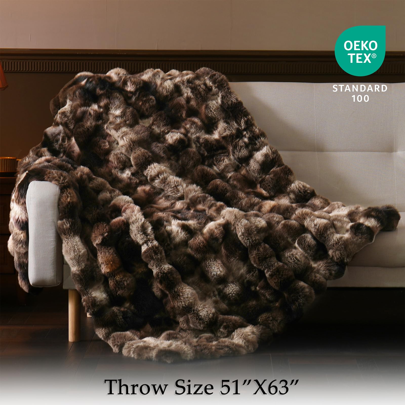 BENVWE close-up bubble texture highlighting soft dimensional fur for tactile comfort