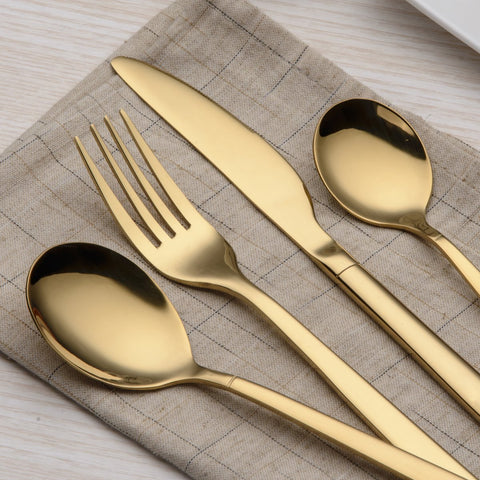 Berglander spoon bowl texture demonstrating smooth gold plating and durability