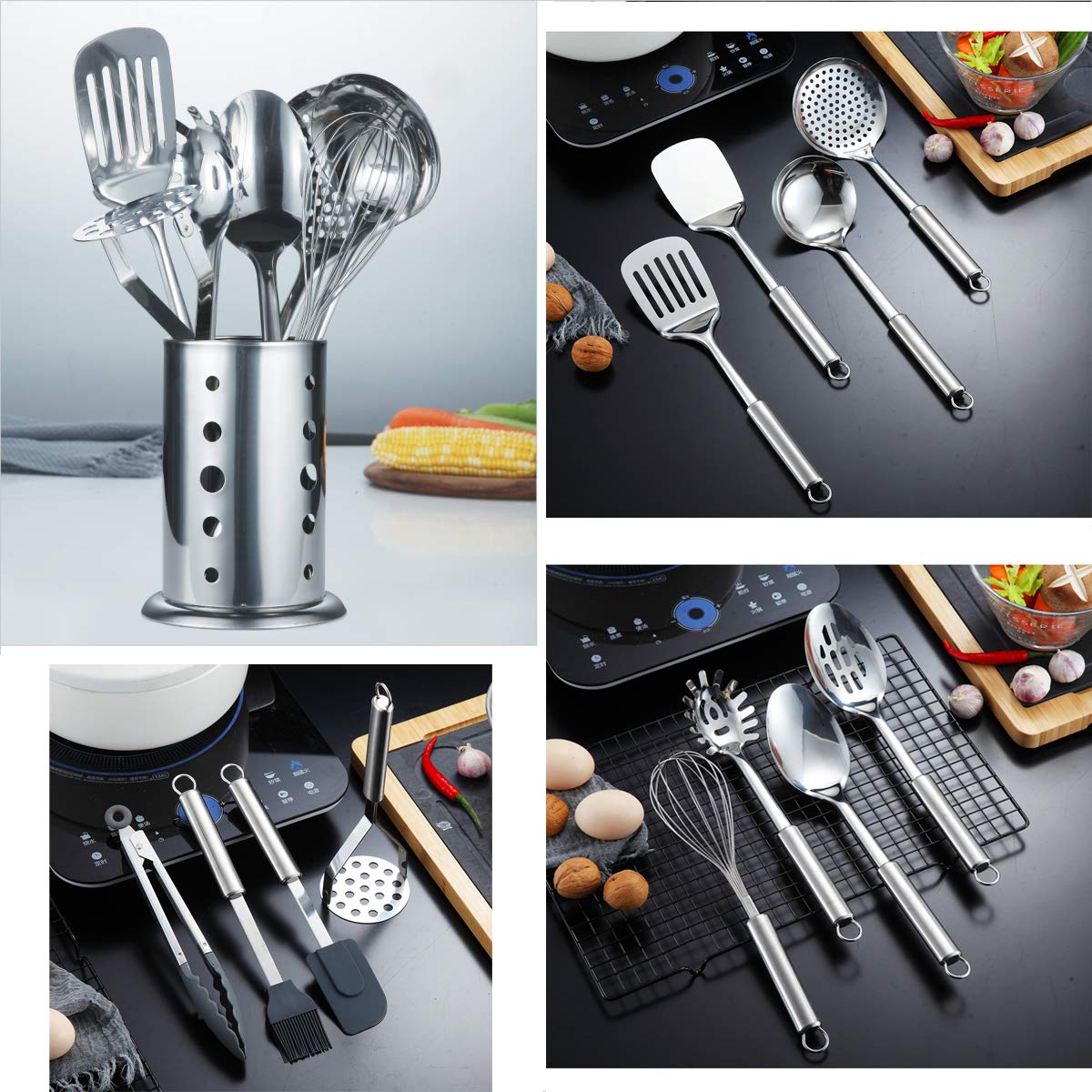 Berglander holder on countertop storing tools, tidy storage and easy access