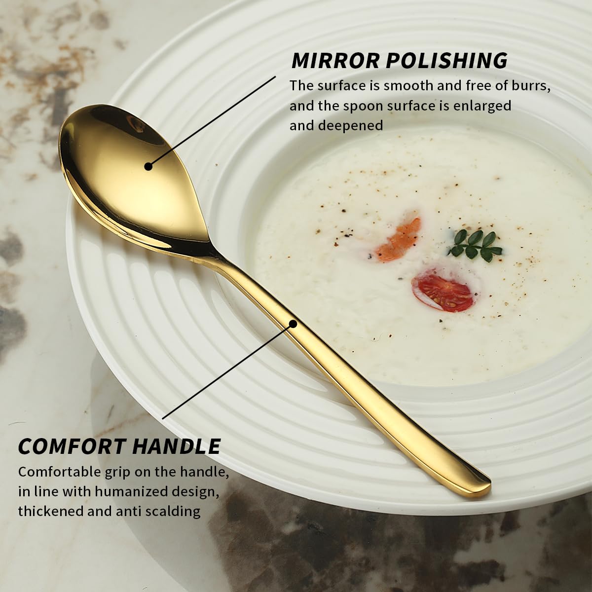 Berglander flatware next to dinner plate benefit: clear size and scale reference