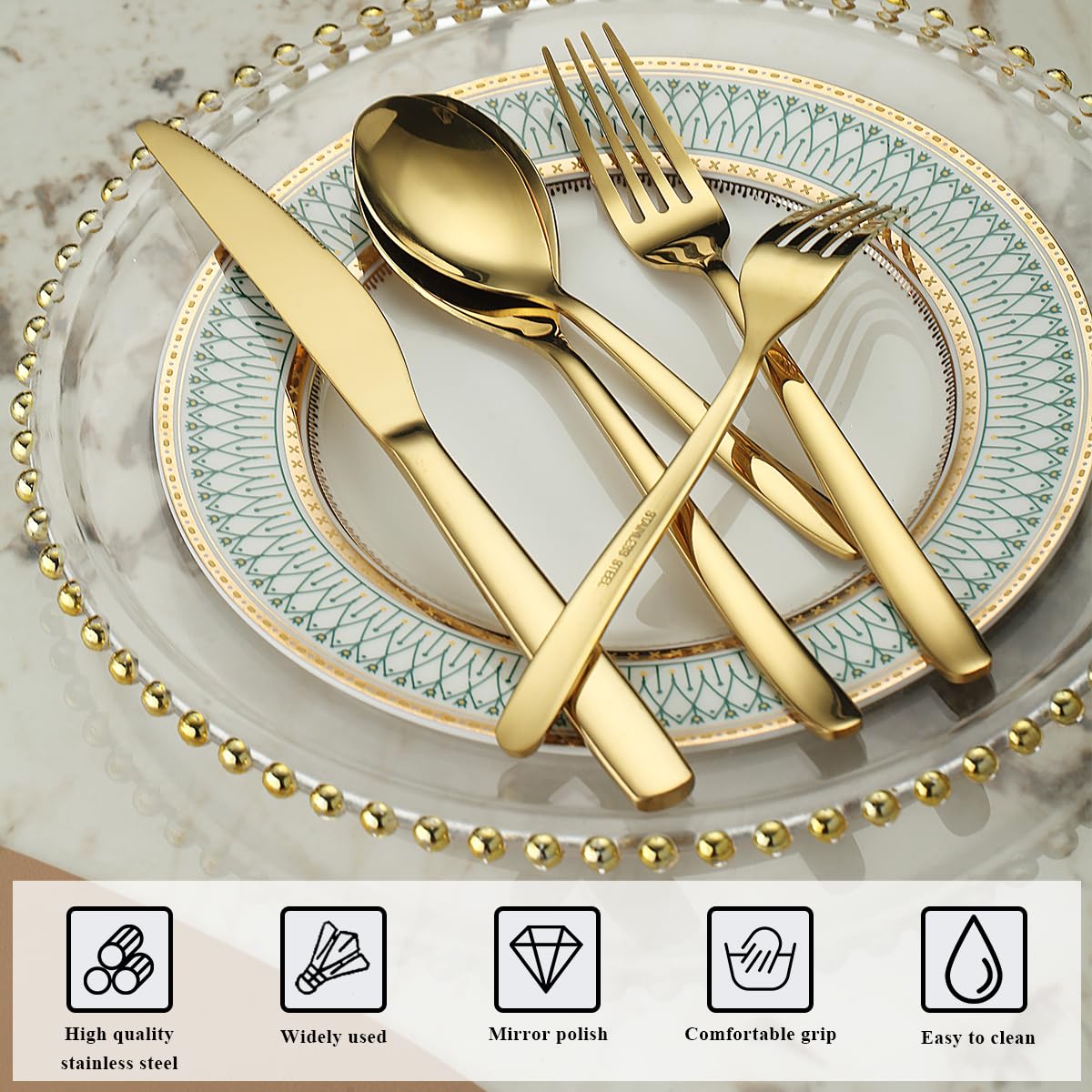 Berglander stacked spoons displaying polished bowls for elegant serving benefit