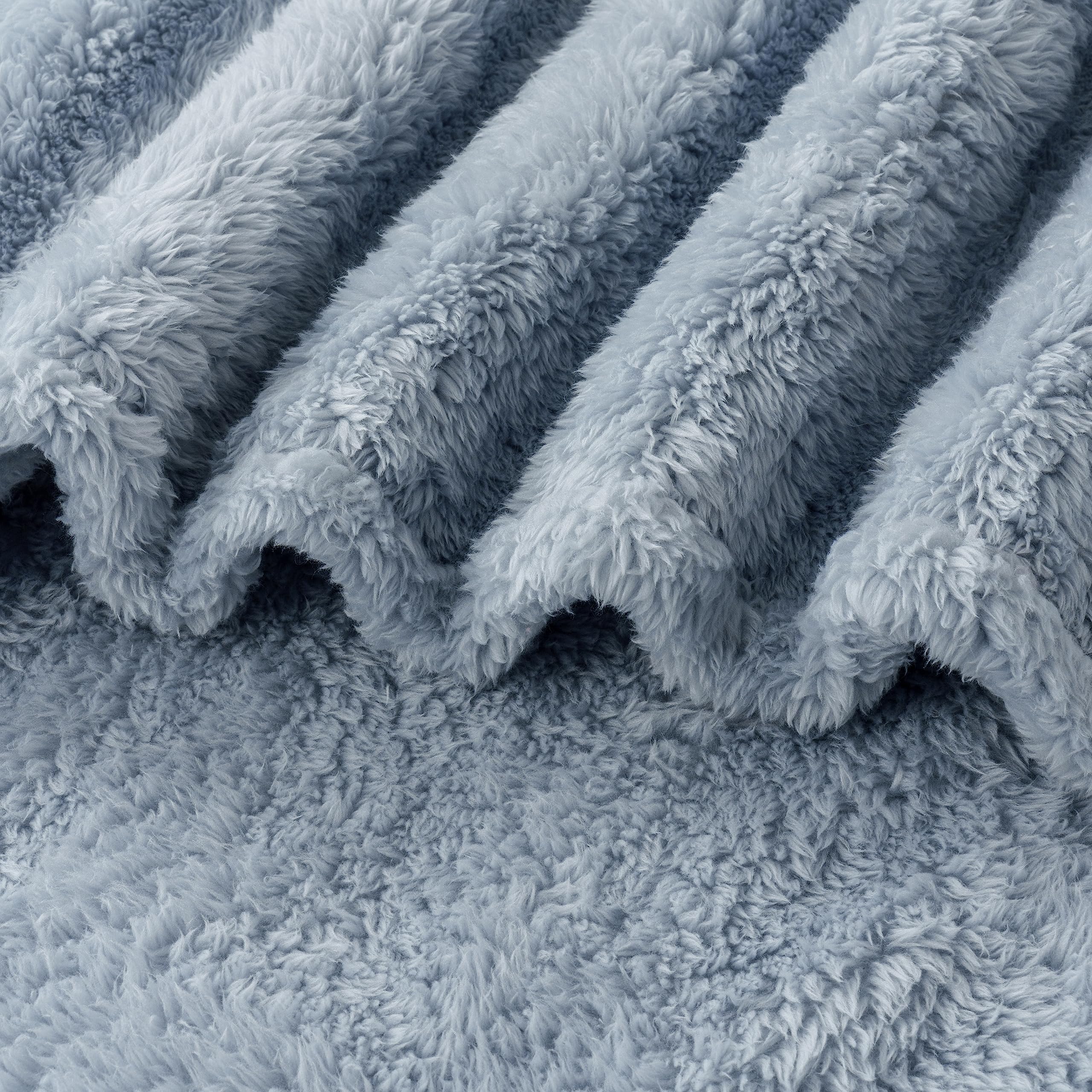Berkshire Blanket edge and tag detail showing brand label and quality finish