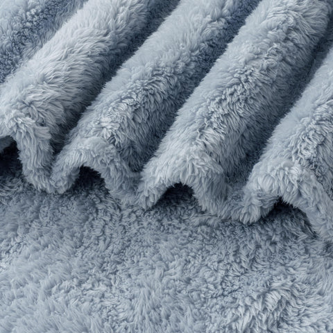 Berkshire Blanket edge and tag detail showing brand label and quality finish