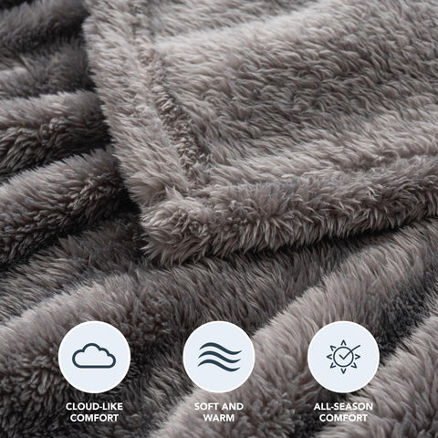 Berkshire Blanket folded to show size and easy storage for home organization