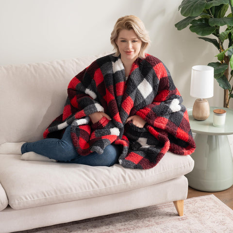 Berkshire Blanket sherpa lining close-up showcasing ultra-soft texture and warmth