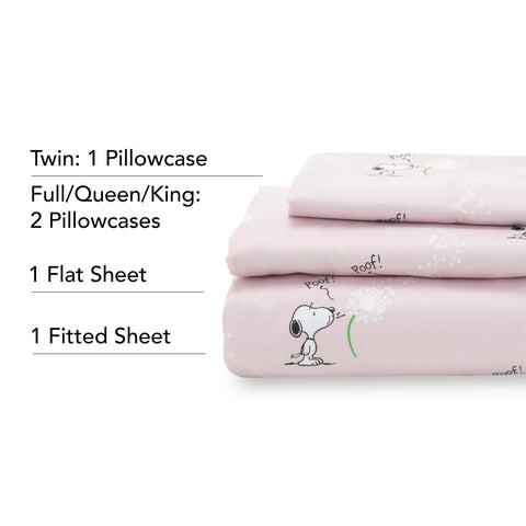 Berkshire Blanket Snoopy elastic corner fit showing secure hold on mattress up to 13 inches