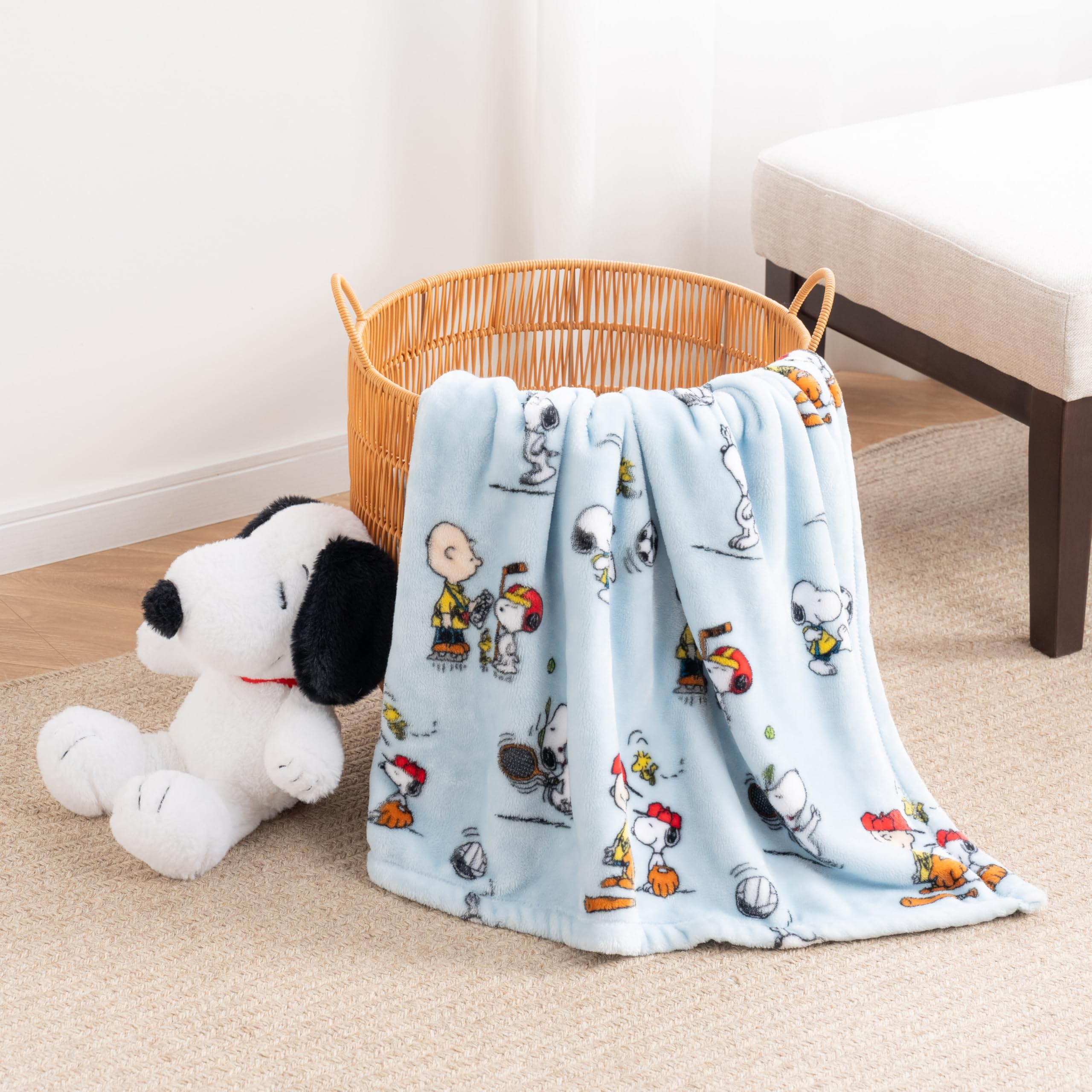 Berkshire Blanket Snoopy gift wrap presentation suggests ready-to-give character present