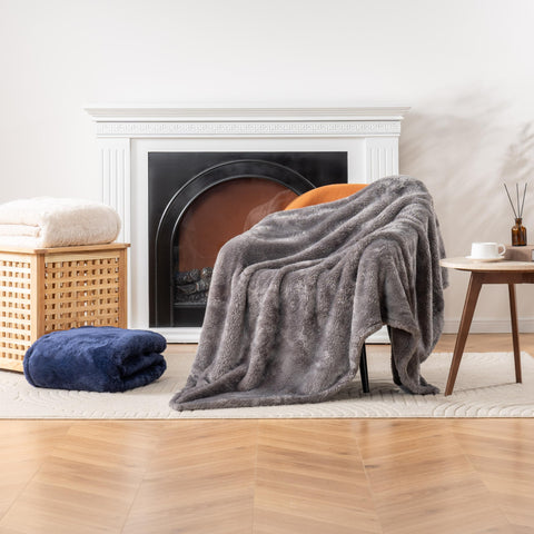 Berkshire Blanket washed texture demonstrating restored fluff and softness