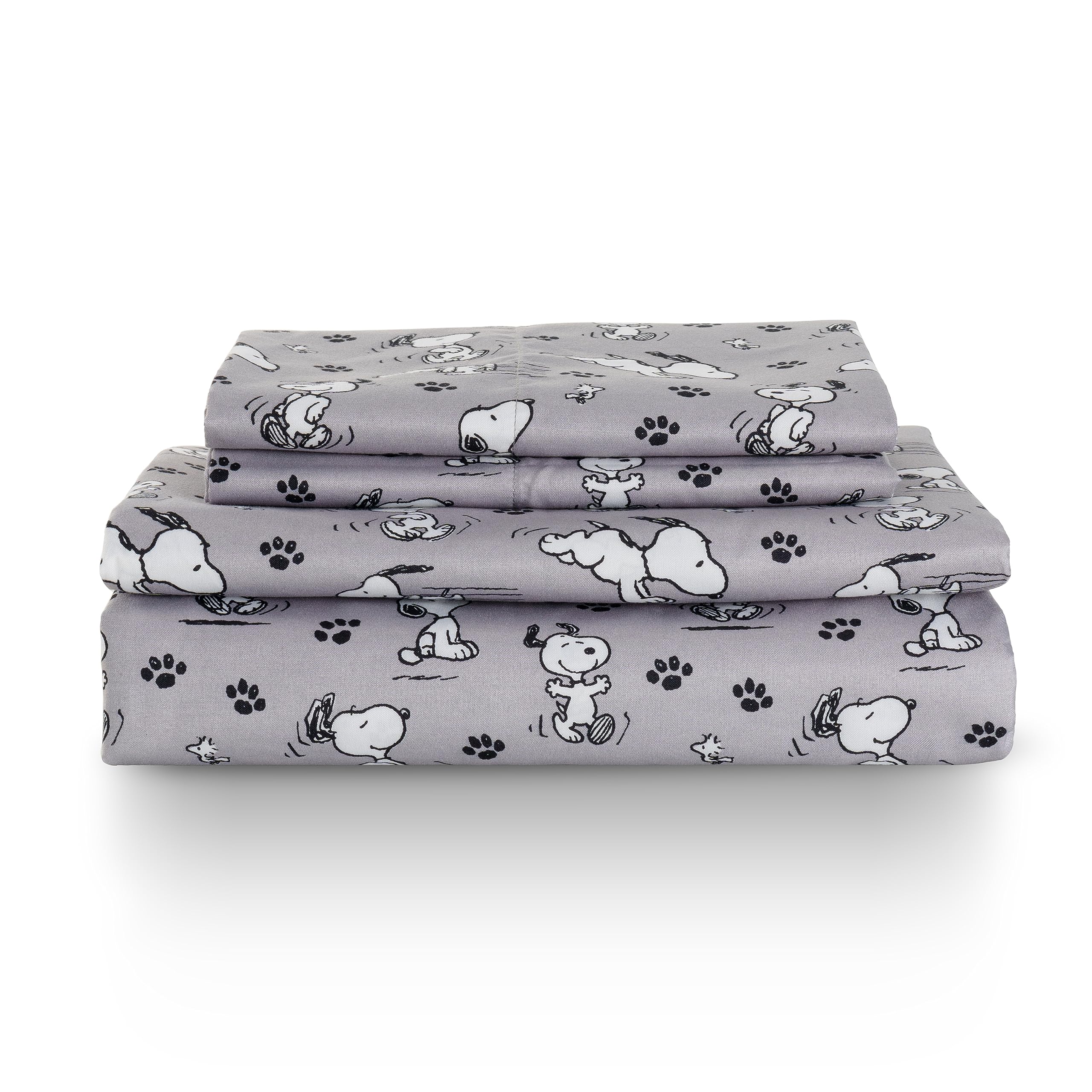 Berkshire Blanket full set on bed shows Snoopy print and cozy appeal