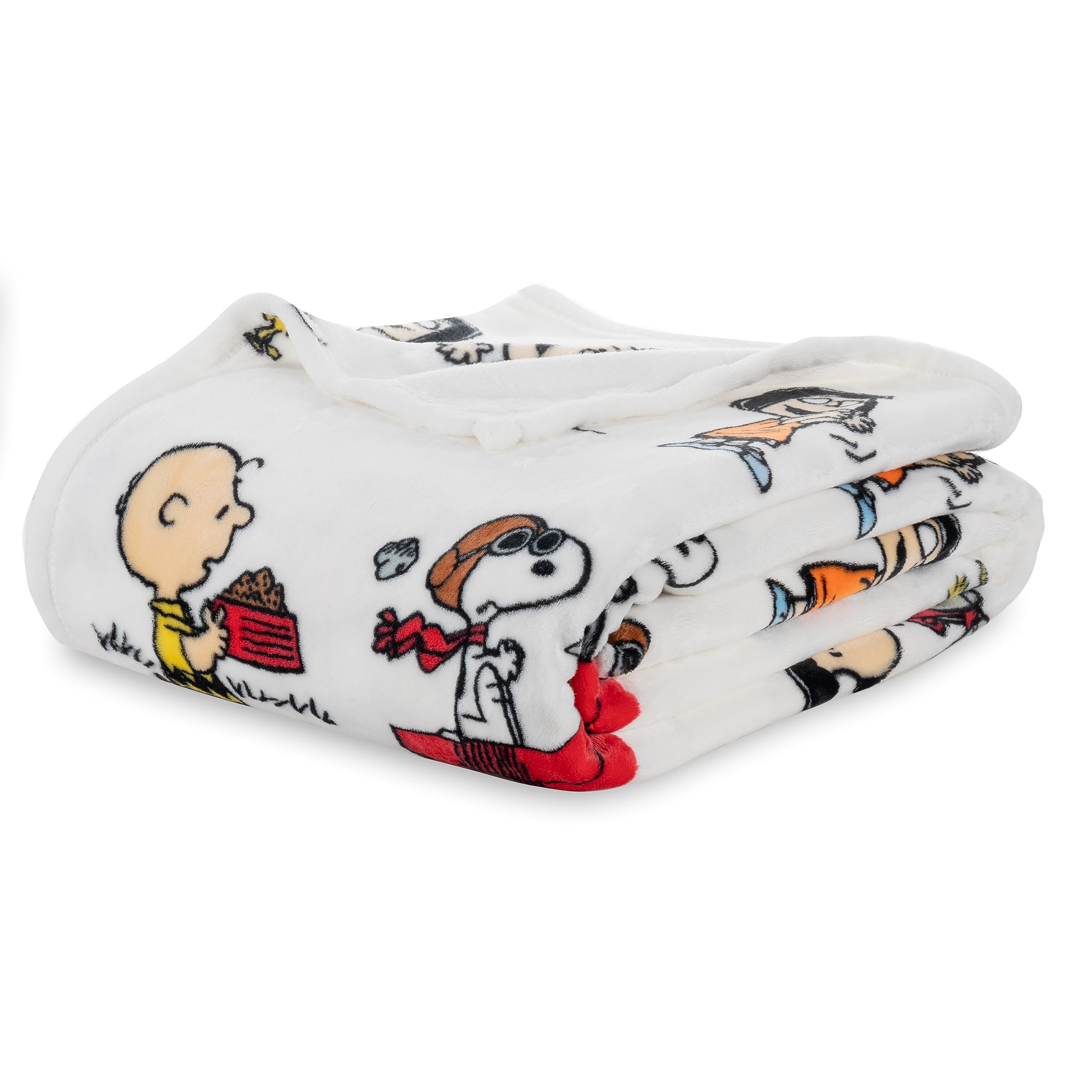 Berkshire Blanket Peanuts front packaging showing Snoopy and stripes for collectible appeal