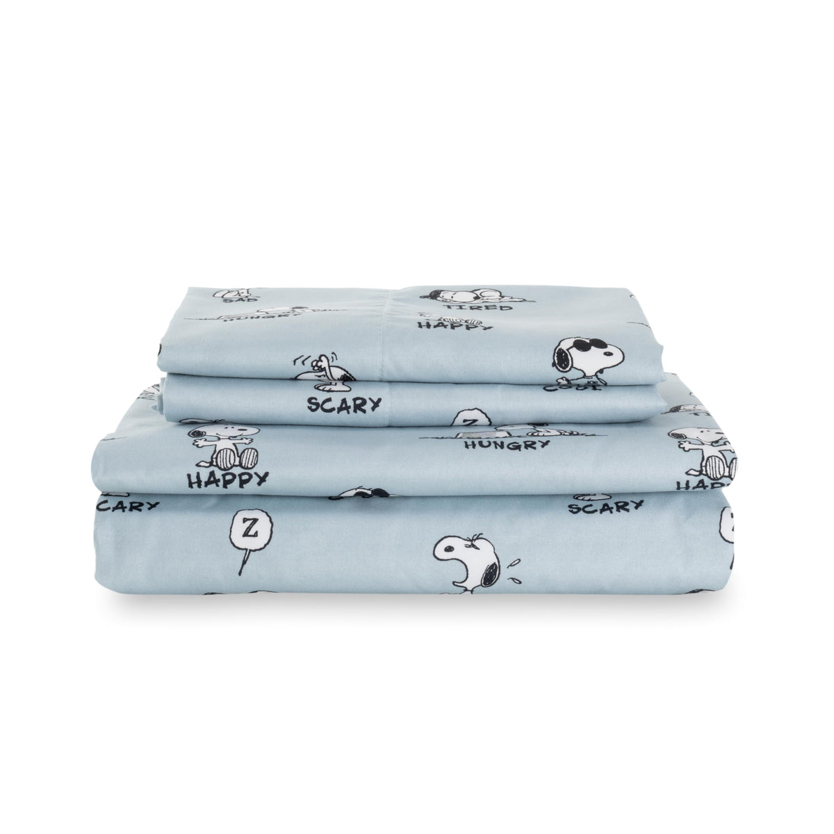 Berkshire Blanket Snoopy front packaging showing playful design and easy selection benefit