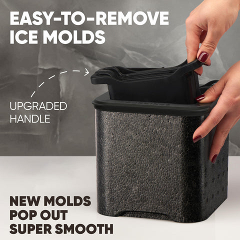 BERLINZO freezer storage bag filled with ice pieces for odor-free keeping
