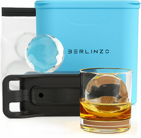 BERLINZO front packaging showing the ice ball mold and kit benefits