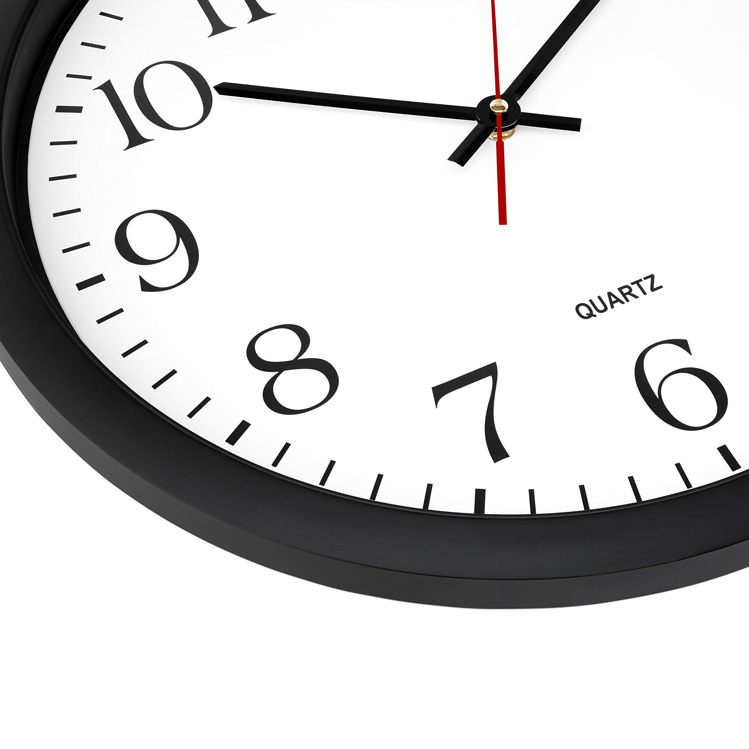 Bernhard Products close-up of bold black numerals and glass cover for improved readability