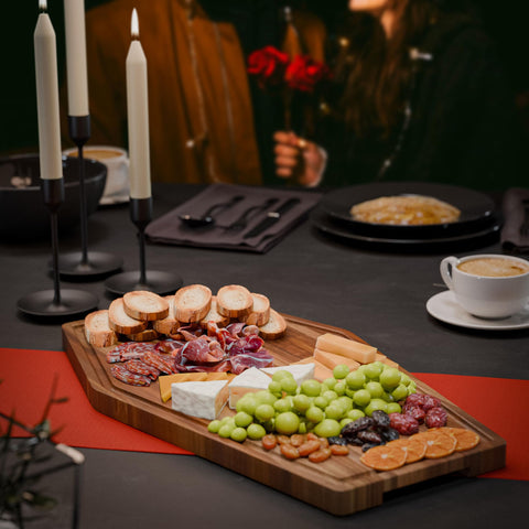 BERRY GOOD LUNCH board used for kitchen prep demonstrating double-sided functionality