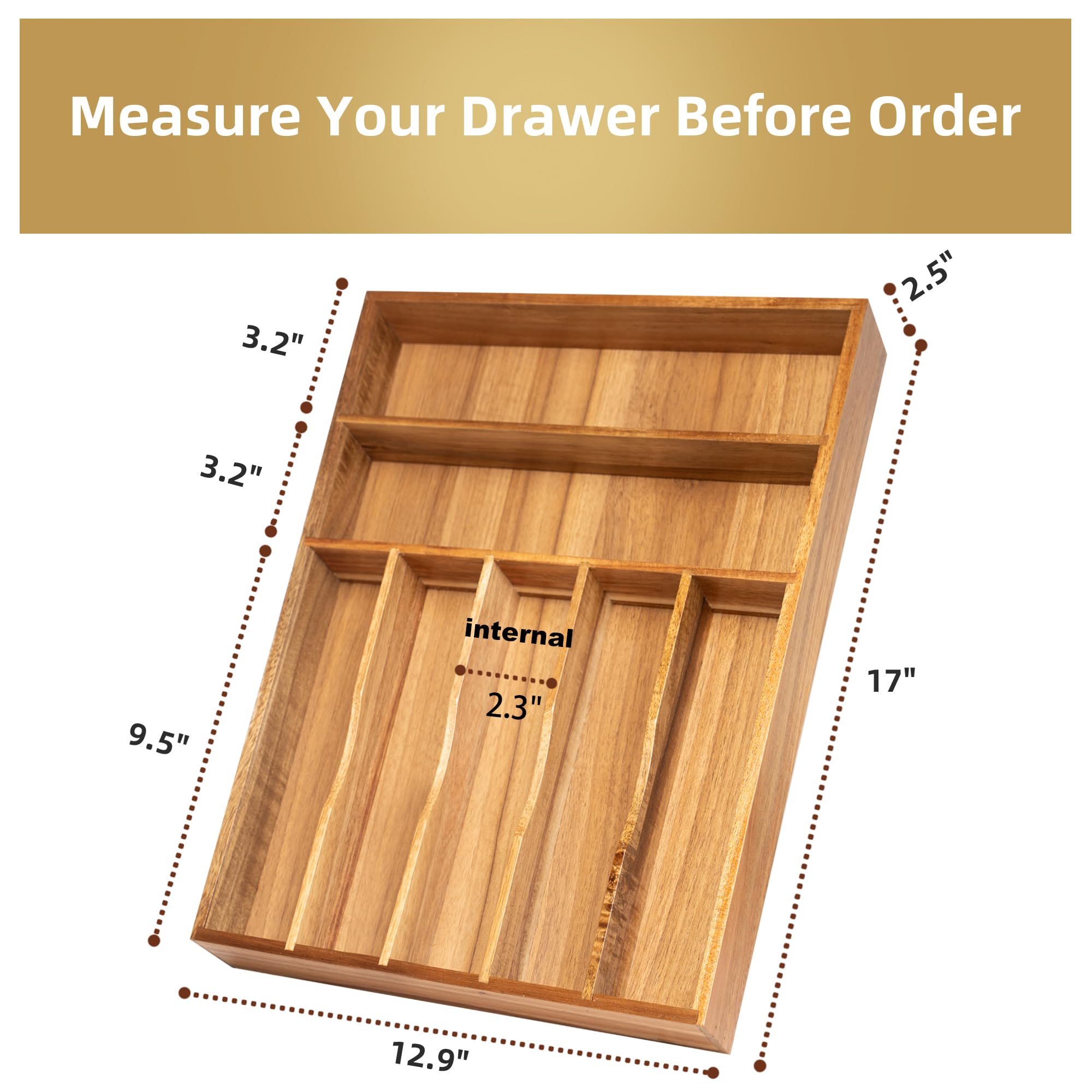 Besilord close-up of 7 compartments highlighting smooth curved dividers and durability