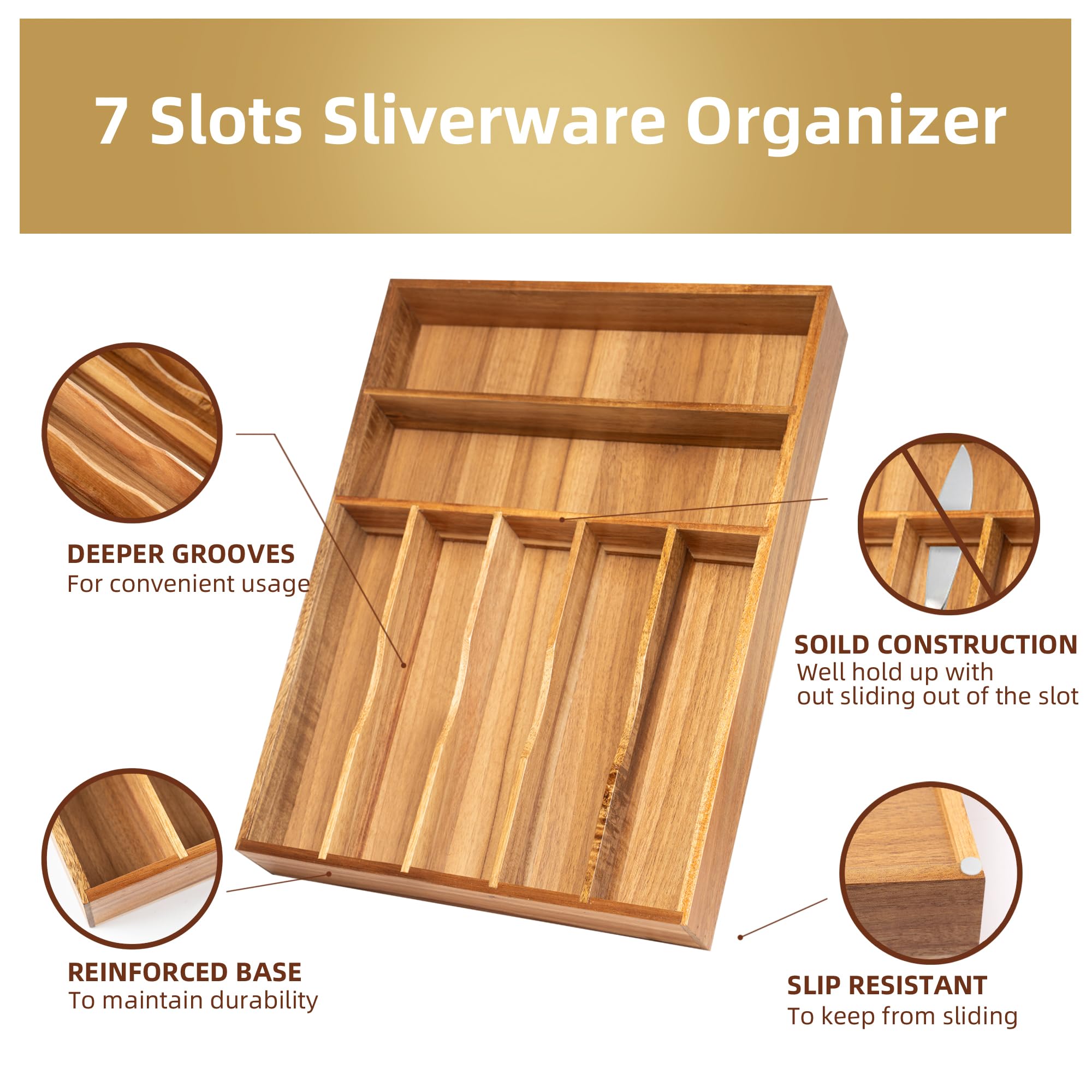 Besilord organizer installed in a drawer demonstrating tidy storage and space-saving