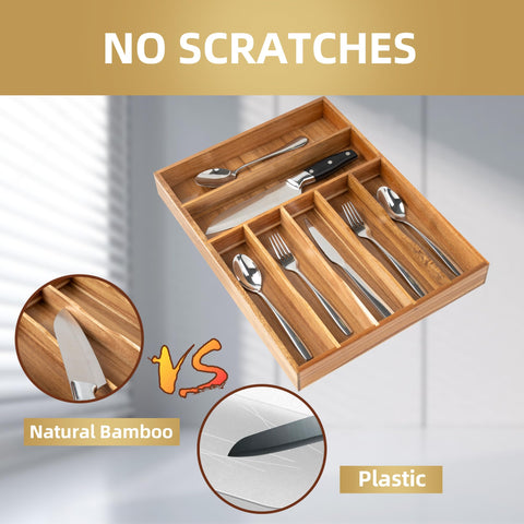 Besilord organizer on a kitchen counter conveying natural acacia warmth and style