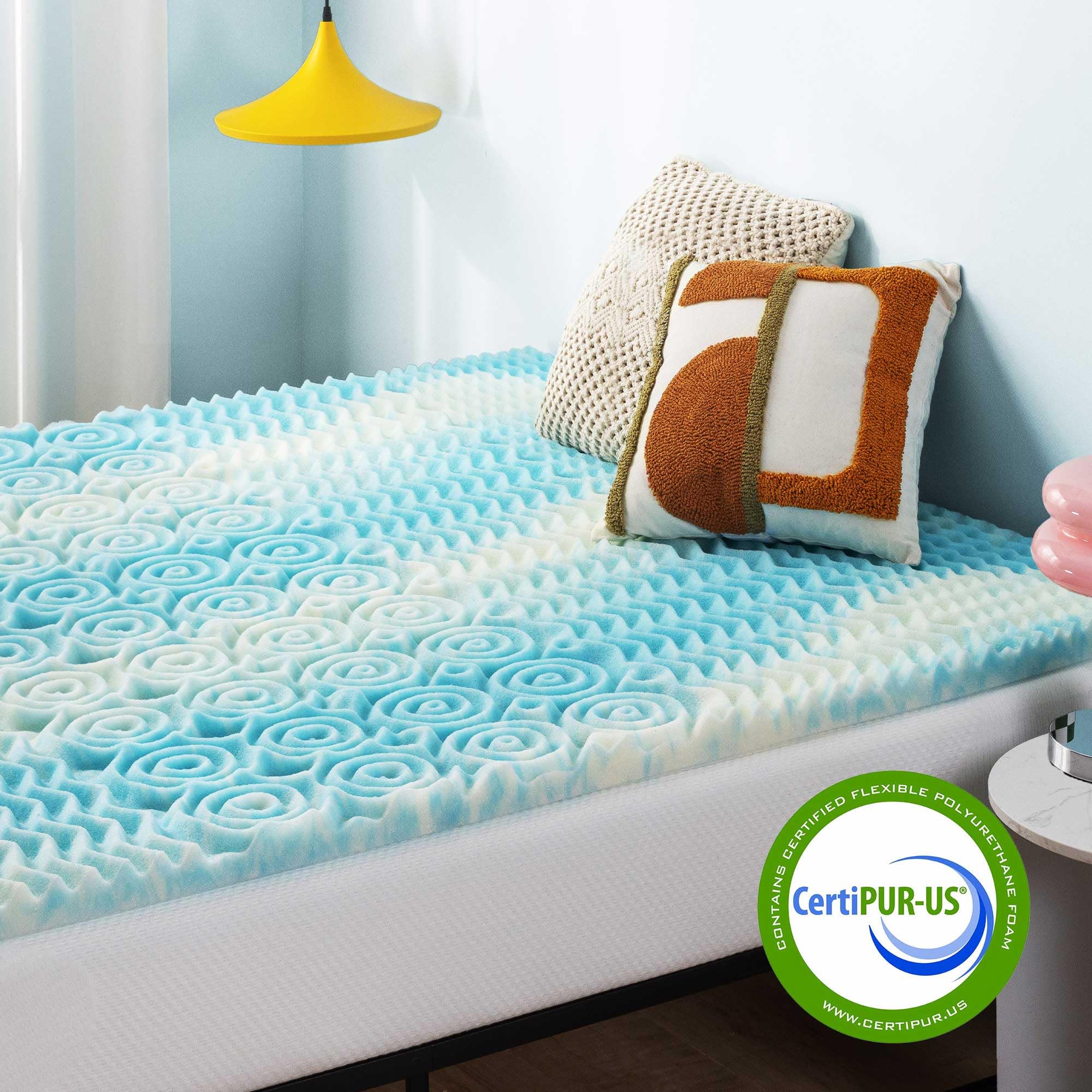 Best Price Mattress topper being unboxed from compressed packaging, easy setup benefit