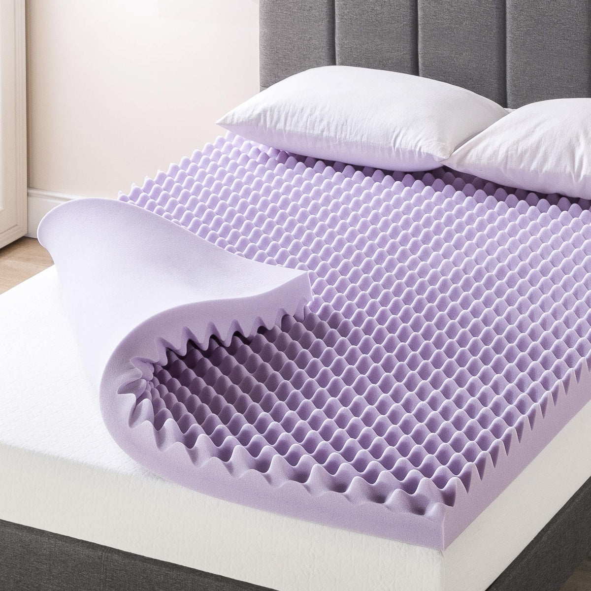 Best Price Mattress topper front packaging showing product name and size benefits
