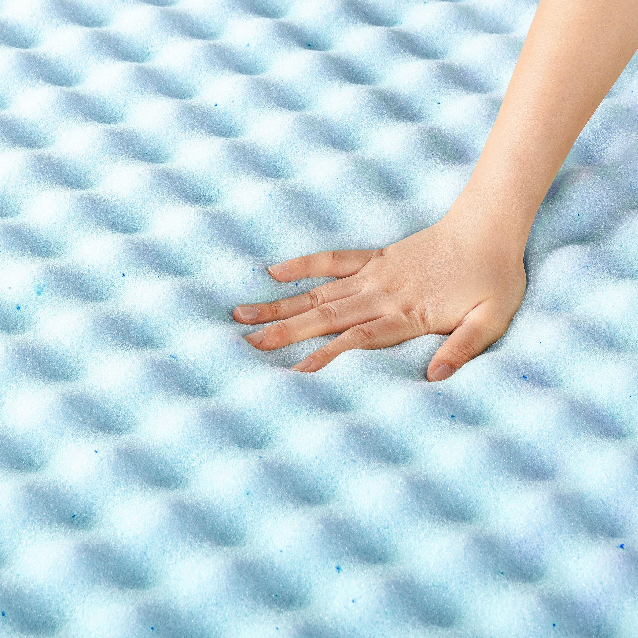 Best Price Mattress topper laid on dorm bed illustrating improved comfort and coolness