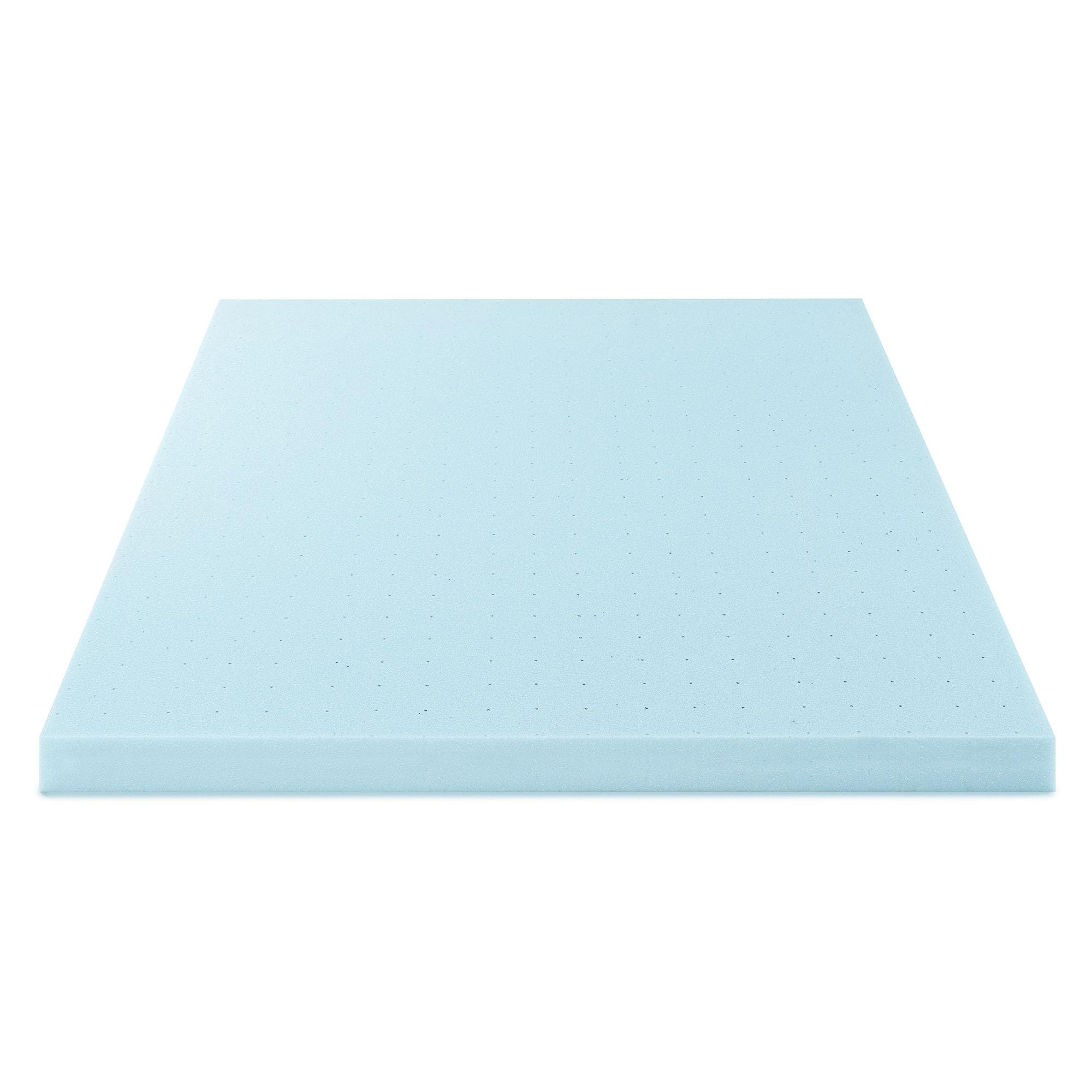 Best Price Mattress topper under fitted sheet showing one-inch smaller fit benefit