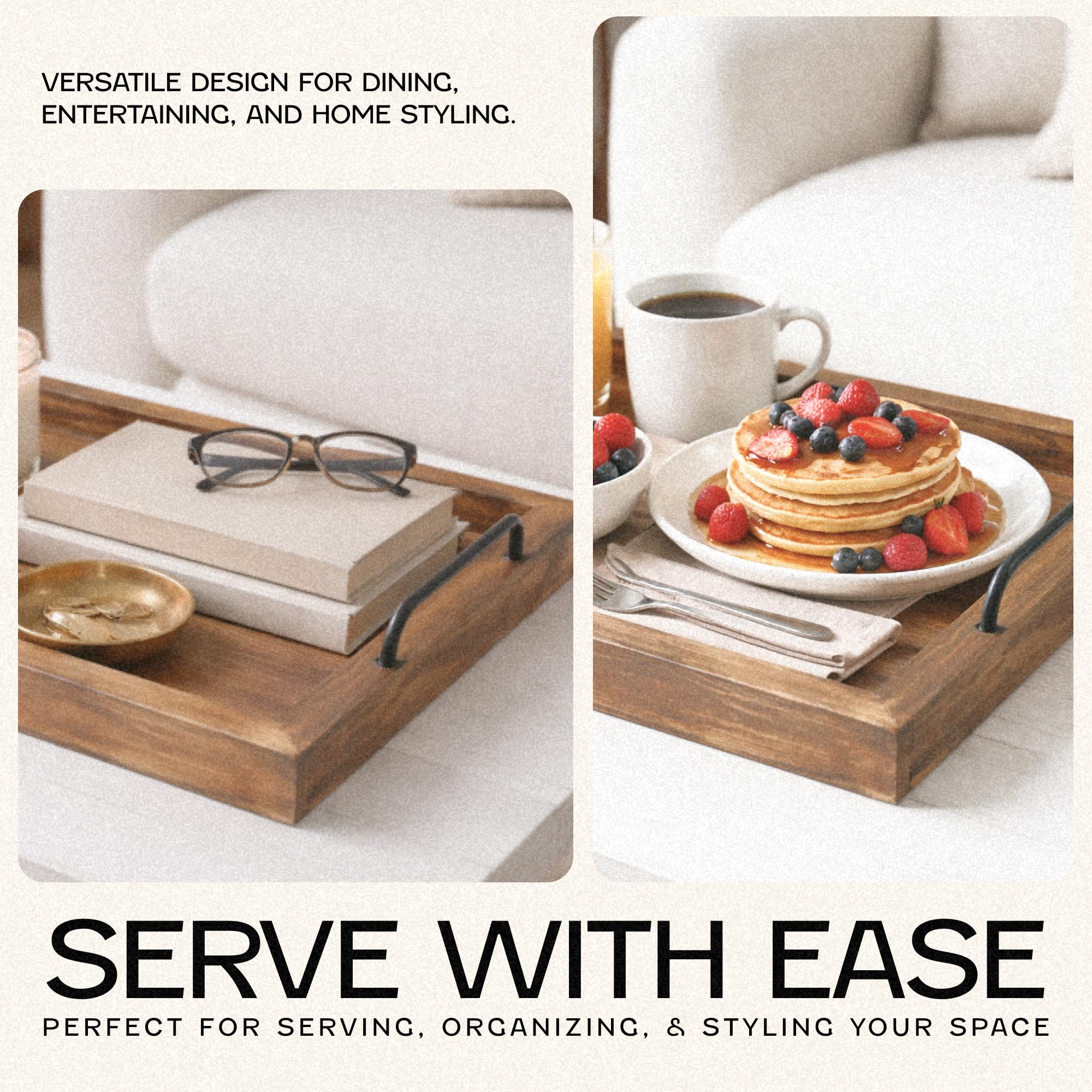 Besti side profile of nested trays showing compact stackable storage advantage