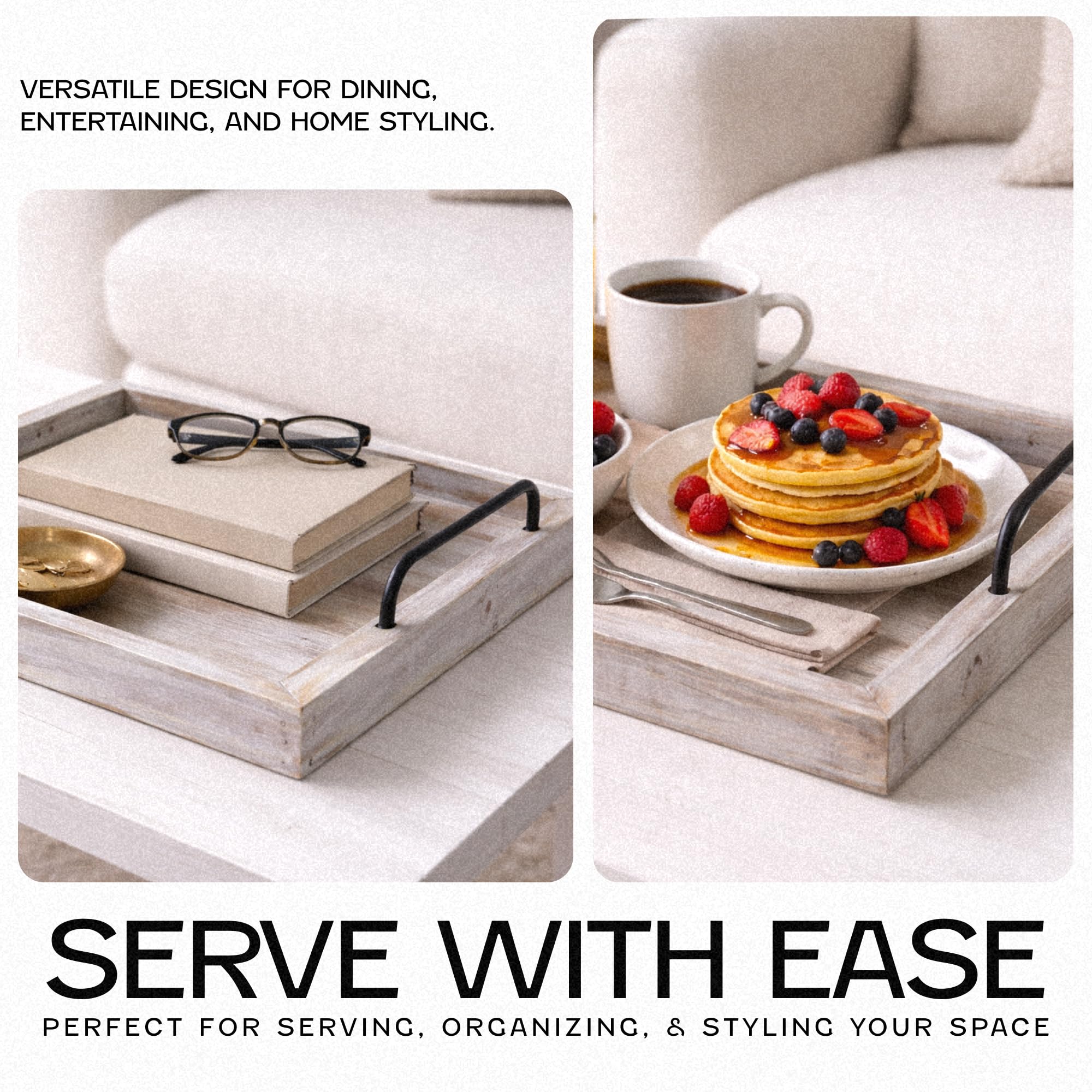 Besti stacked nesting trays showing space-saving storage and neat organization