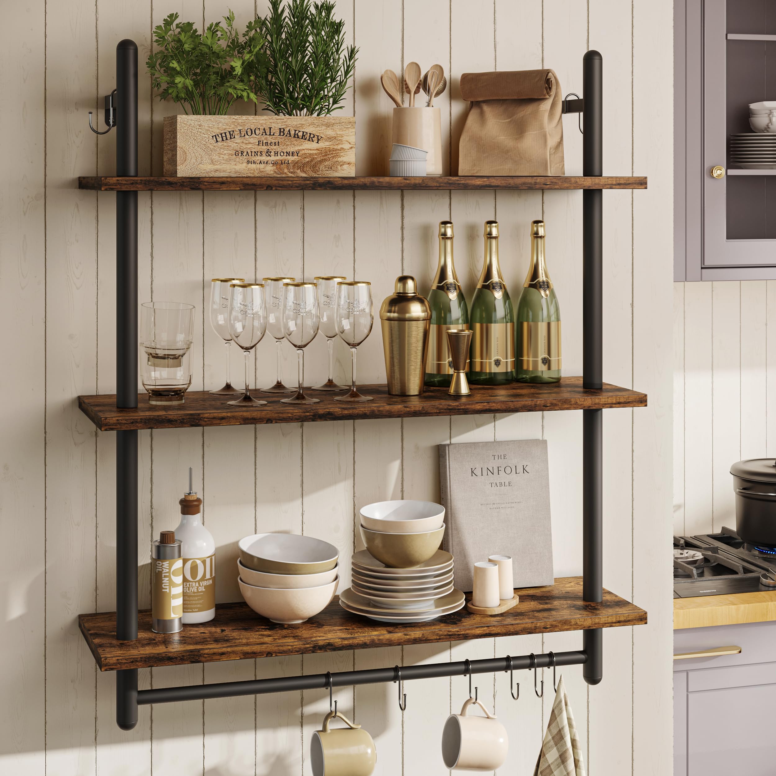 Bestier metal pipe frame detail emphasizing sturdy industrial support