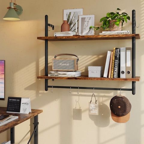 Bestier shelf staged with decor shows versatile display benefit
