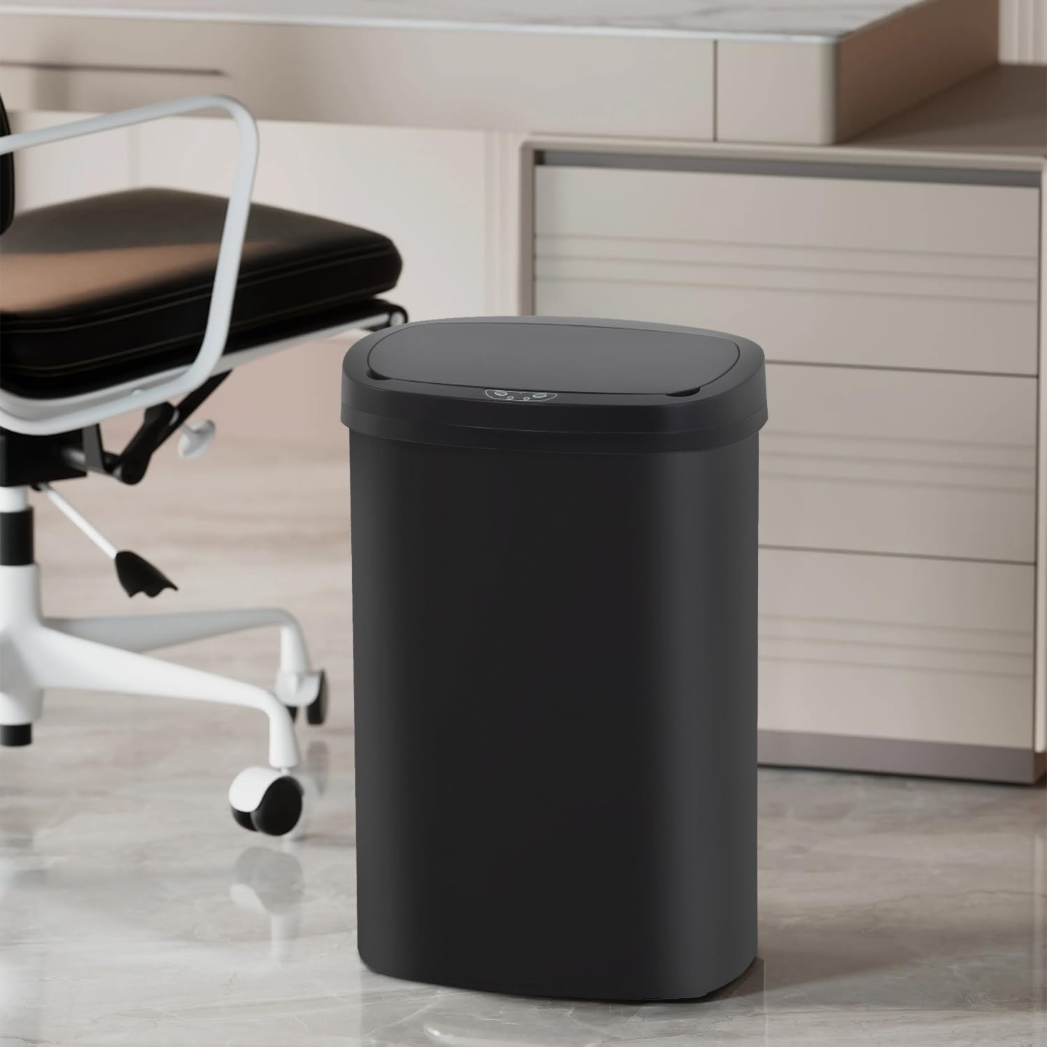 BestOffice open battery compartment image showing easy installation and long runtime