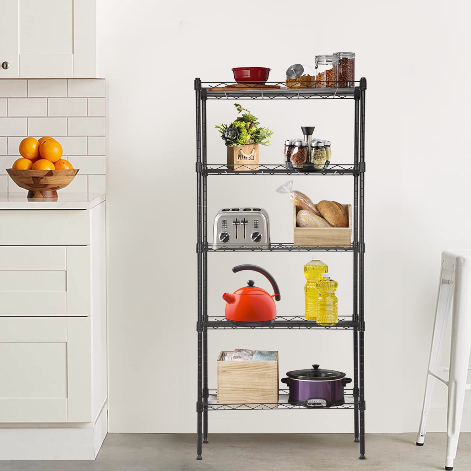 BestOffice shelving scale comparison with common items clarifying size