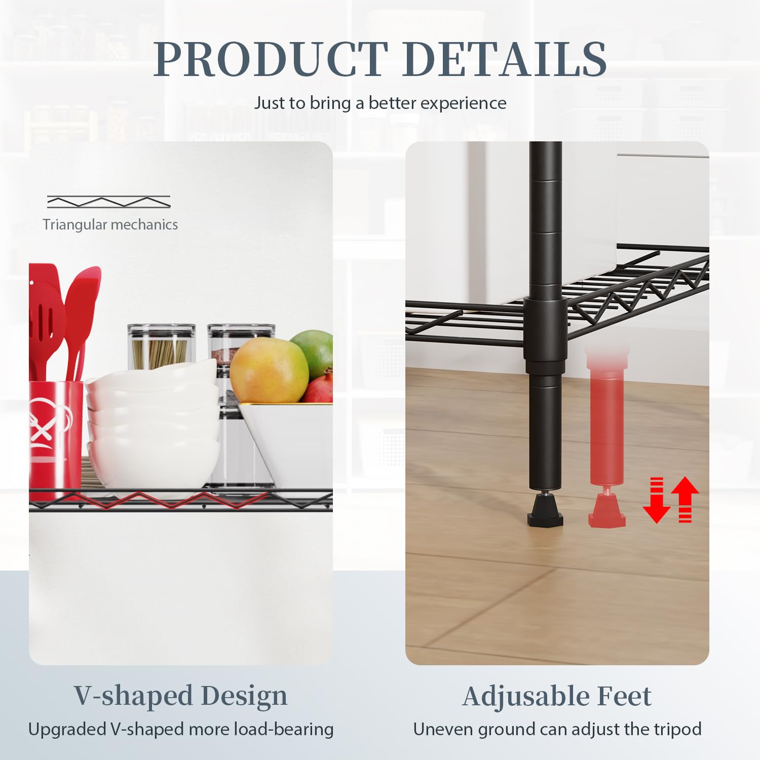 BestOffice shelf used in pantry organizing cans and boxes for tidy access