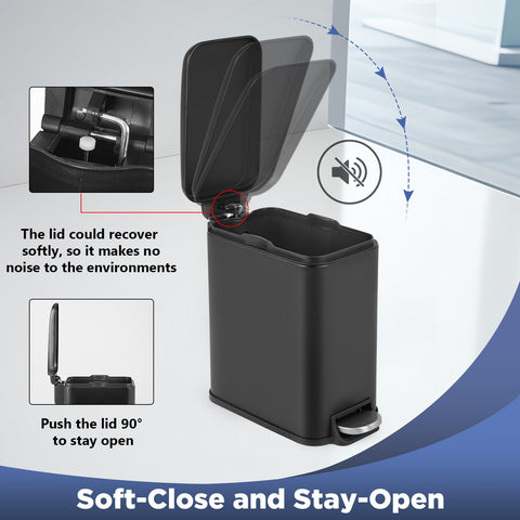 BestOffice rear handle being used to carry the bin for effortless repositioning