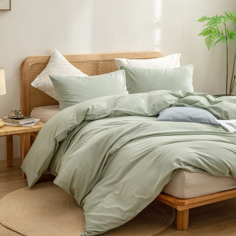 BESTOUCH hidden zipper and interior ties detail for secure duvet placement